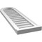 Ekena Millwork Round Top Surface Mount PVC Gable Vent w/ 2"W x 2"P Brickmould Sill Frame, 12"W x 40"H GVPRT12X4003SN - alternate 5